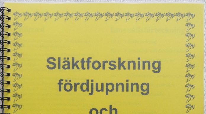 Häftet Släktforskning fördjupning och Fastighetsforskning
