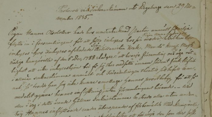 Föredraget om Sockenstämmoprotokoll