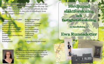 Ny uppdaterad upplaga av häftet ”Fördjupad släktforskning och fastighetsforskning”