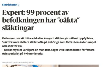 Föredraget på Österlens museum på Släktforskningens dag den 21 januari
